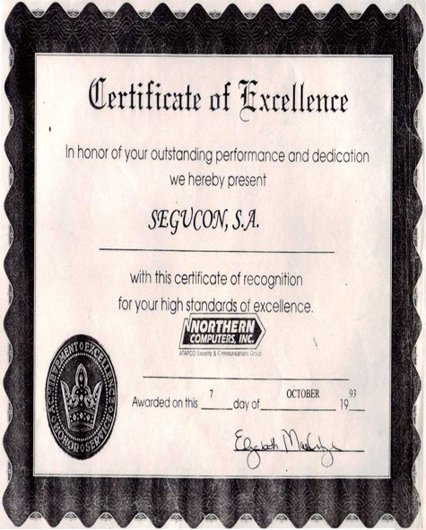 Certificado Ing. Arturo Moncayo